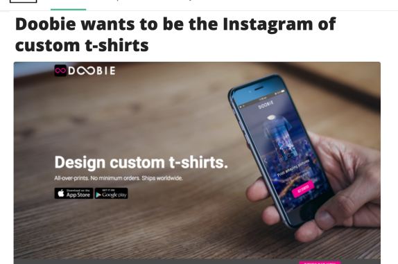 Doobie wants to be the Instagram of custom t-shirts